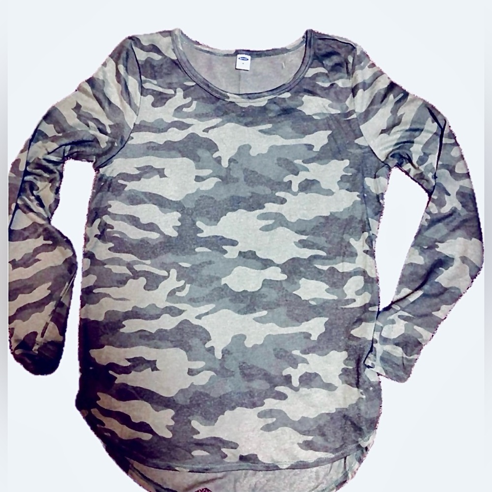 Old Navy ARMY PRINT LONG SLEEVE TUNIC. NWOT
